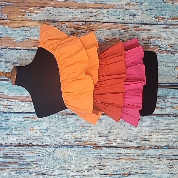 Sugar lips ruffle layered 1 shoulder top - Picture 1 of 10